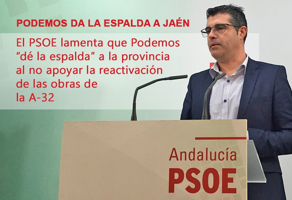 PSOEJAEN's tweet photo. Es INADMISIBLE la tirria que @ahorapodemos le tiene a esta provincia. Ayer volvieron a traicionar a #Jaén: https://t.co/N34sf9KyS2 https://t.co/9E1si4vnPL