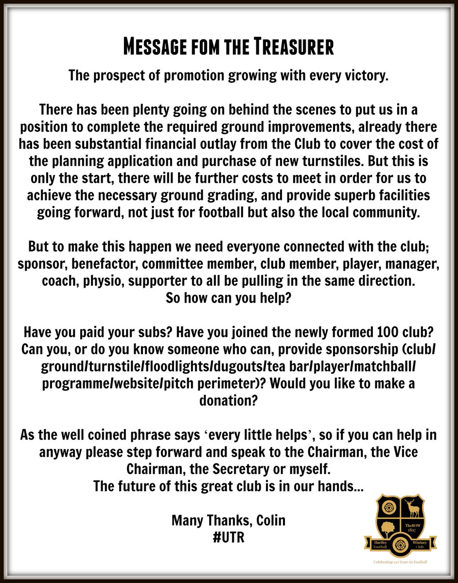 Hartley Wintney FC tweet media