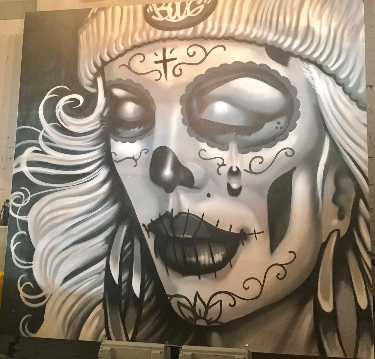 CheshireInk's tweet photo. Still one of the best parts of Cheshire Ink 👊 #tattoostudio #wilmslow #inked #tattooartists #Boog #blackandgrey #graffitiart #wallcanvas https://t.co/KEYVpRmWSr
