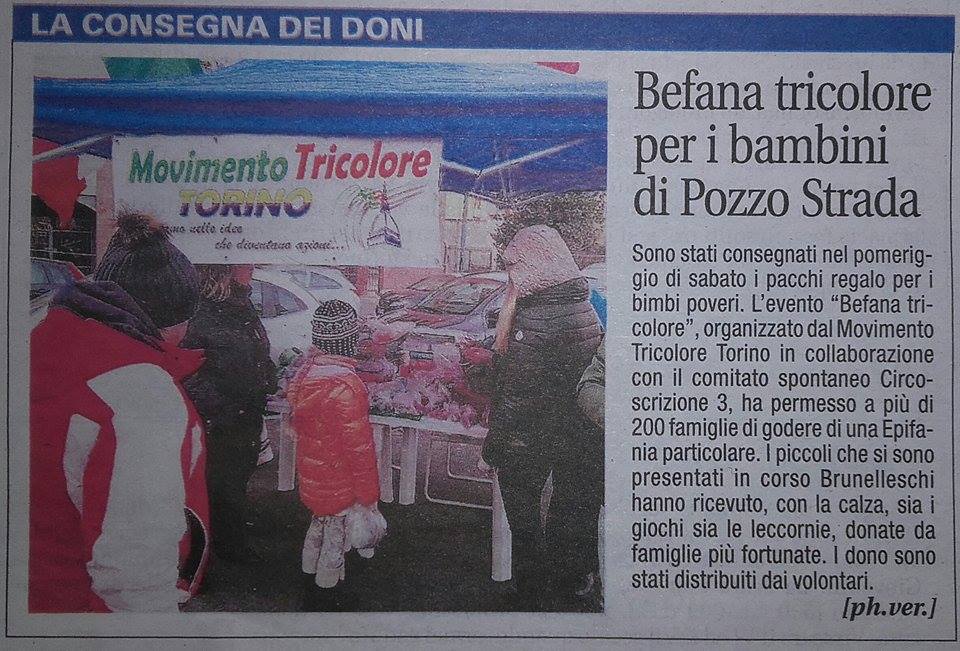 MovimentoT's tweet photo. BEFANA TRICOLORE gennaio 2017 https://t.co/o5KlmxDLgJ