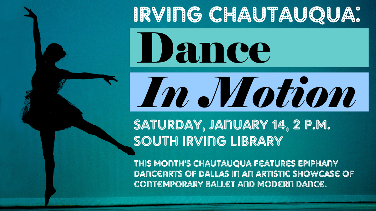 irvinglibrary's tweet photo. SATURDAY: .@EpiphanyDance will perform at South! https://t.co/Ycn2dGAUlR https://t.co/DQYtxNKbvx
