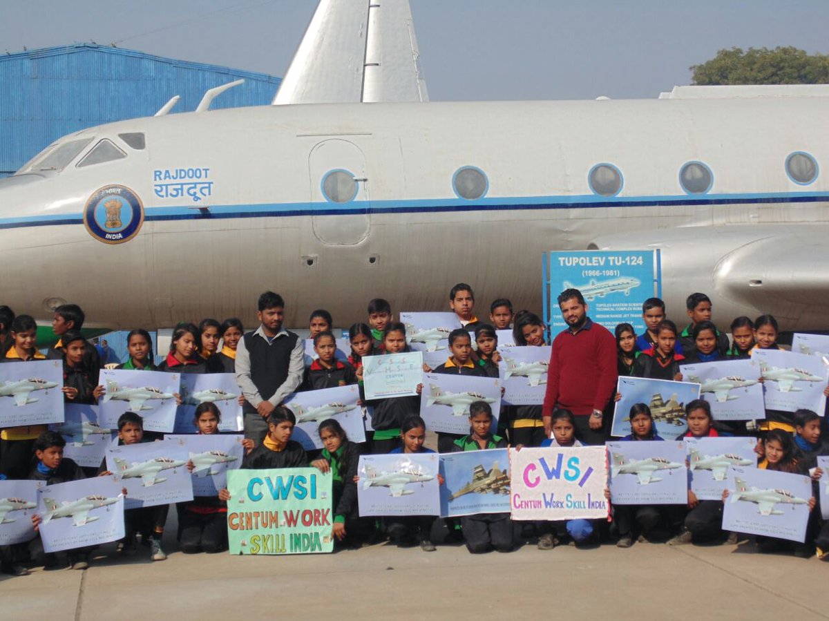 rankavit's tweet photo. My class IX Tourism kids on a visit to Air Force Museum https://t.co/2iwHRTg8go