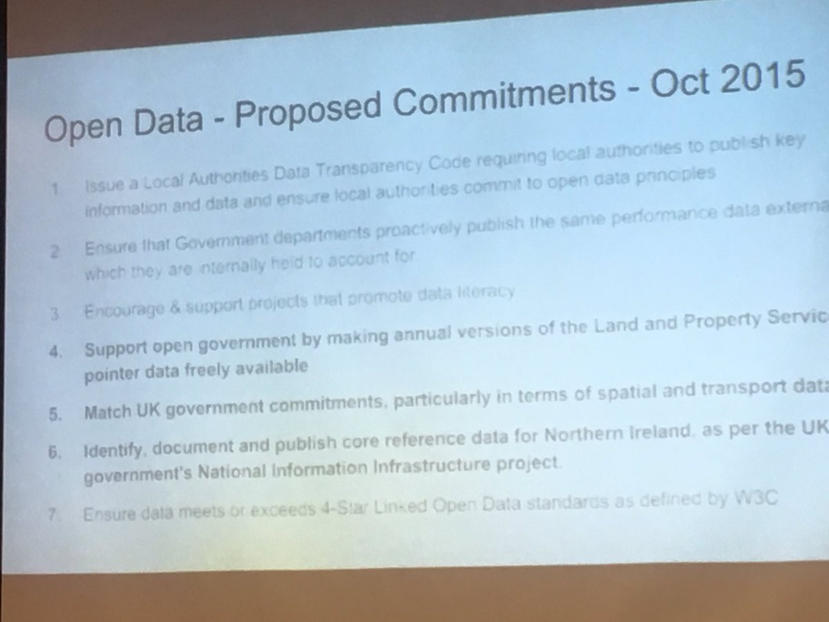 OpenGovNI's tweet photo. Brian Cleland on open data & open gov - providing timeline on developments since 2009 including proposals around open data #detaildata https://t.co/t892tREQjN