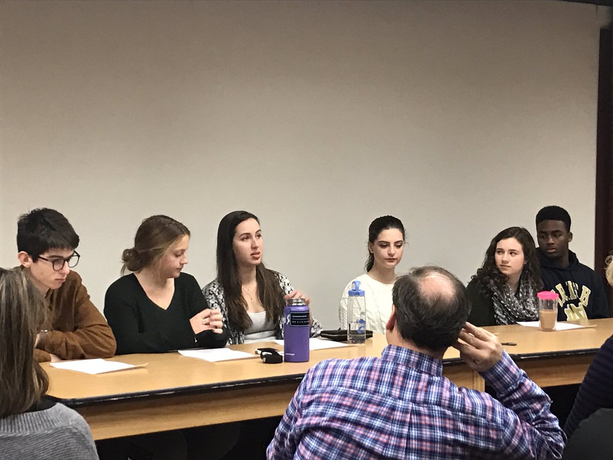 KeySchool's tweet photo. College admissions panel with seniors and Key Alumni this morning! #KeyAcademics #KeyAlumni https://t.co/YOIO4sGwql