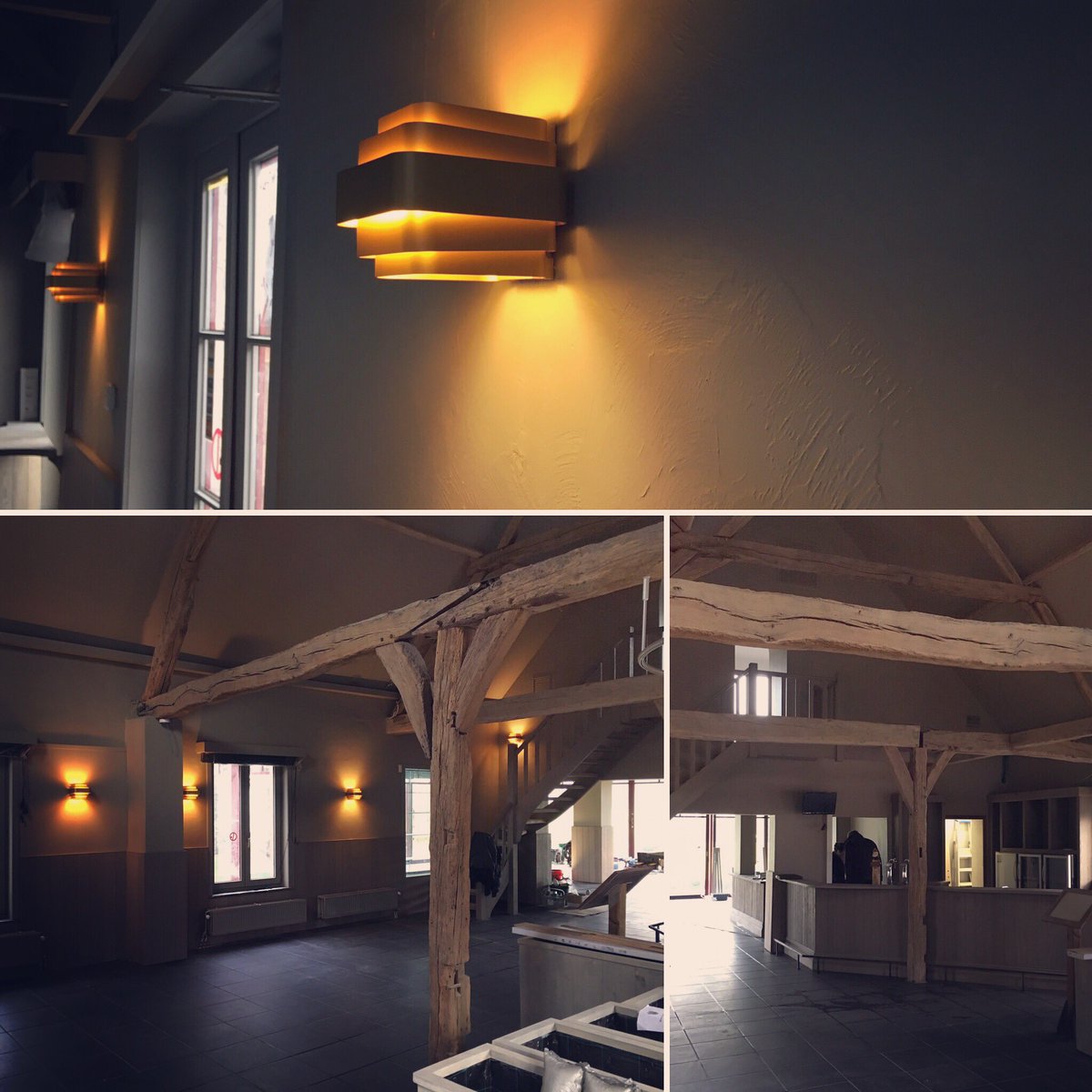 FlowsProjects's tweet photo. Last finishing touches...
Opening next week!
#Golf #Kampenhout #Lights #WeverDucre #Restyling #Gold #Interior #Design #FlowsProjects https://t.co/cYSRGlFT3X