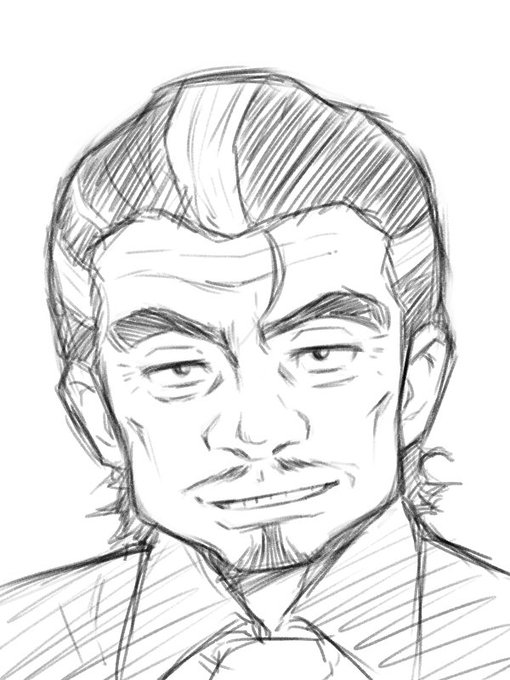 雷紋亭の店長描こうとしたけど全然似なくて諦めた。 