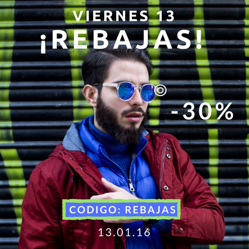 ¡R E B A J A S! 🛍💳
Este viernes a partir de las 22h y hasta las 00h ¡todos nuestros productos estarán al 30% de descuento!