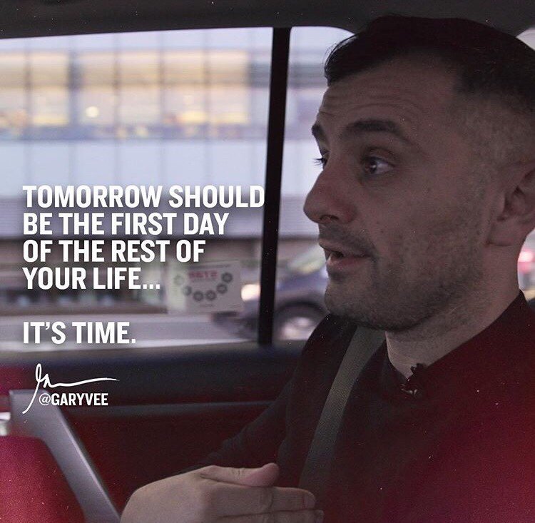 GaryVeeWisdom's tweet photo. Today could be your last https://t.co/lW6PdPKNrG