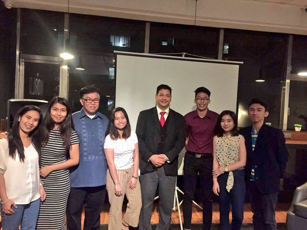 JFINMA_SBU's tweet photo. Third year finma officers with Atty. Luis Manabat and Mr. Anton Mauricio of CISI #fedtraining https://t.co/26y0V1N2NH