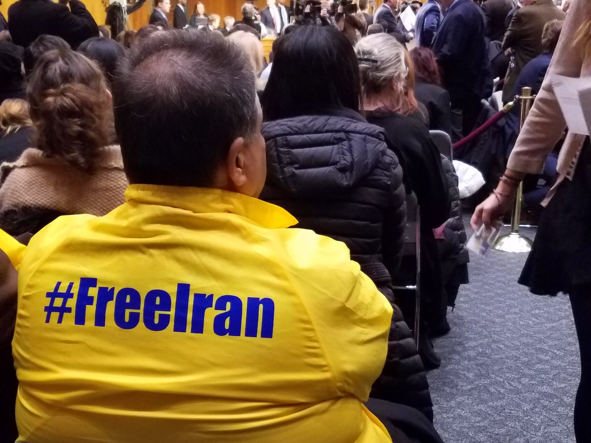 OrgIAC's tweet photo. Iranian Americans at Rex Tillerson Confirmation, call for #FreeIran @SenJohnMcCain @RepMcCaul https://t.co/bEQsn5I2qC https://t.co/of9dt5X2Or