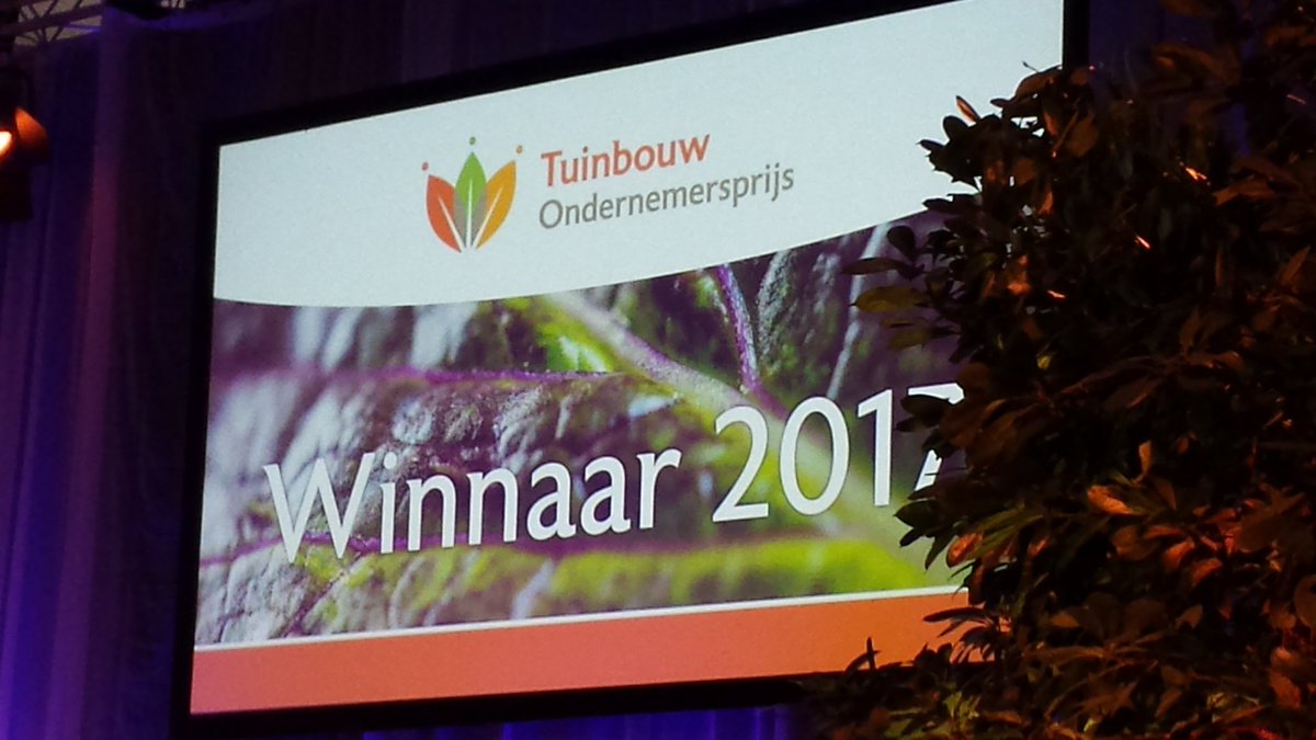 De winnaar !  <a href="/TOPTuinbouw/">Tuinbouw Ondernprijs</a>