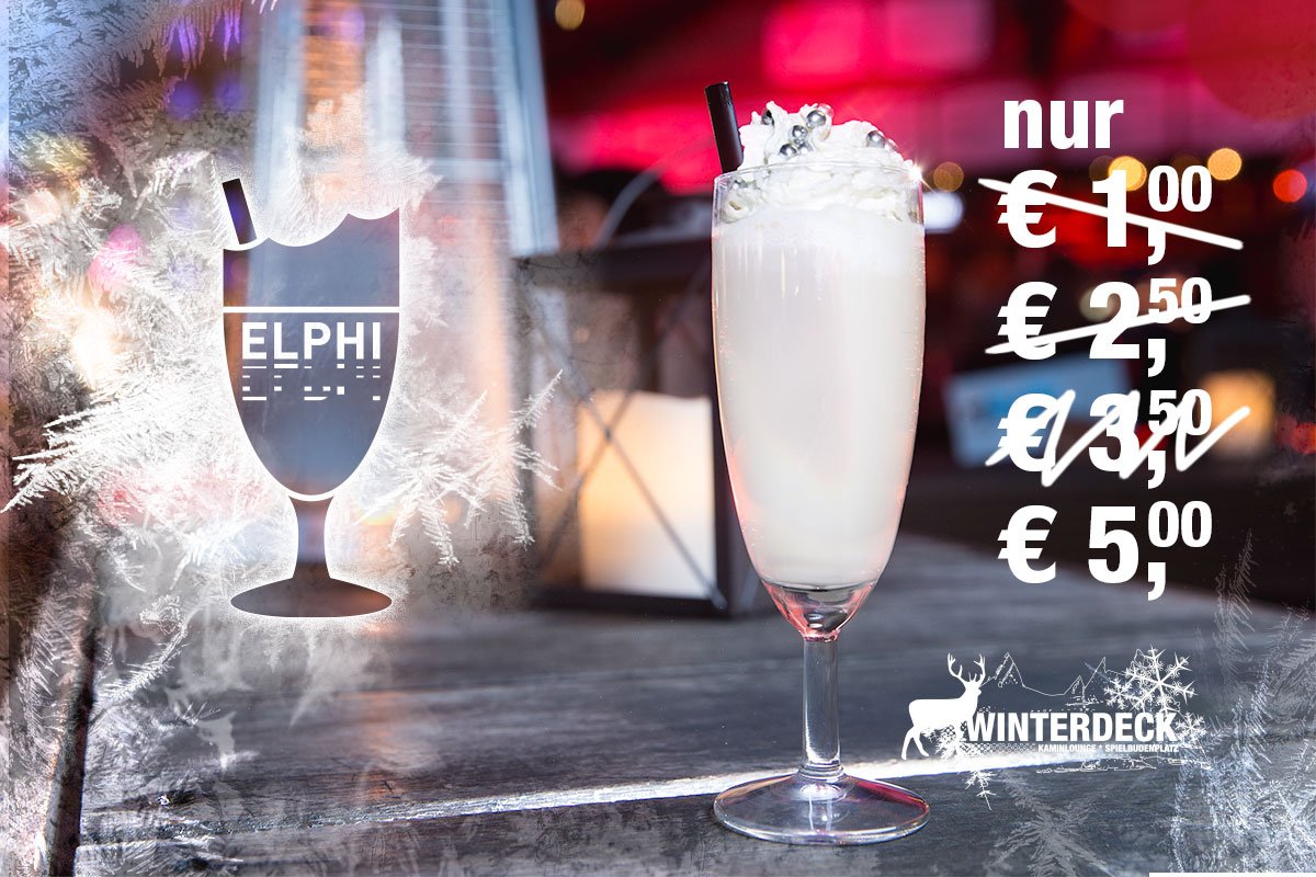 spielbudenplatz's tweet photo. Auch wir wünschen eine gelungene Eröffnung der @elbphilharmonie und präsentieren ELPHI - den exklusiven Drink heute auf dem #winterdeck 😉✌️ https://t.co/oHgZGxsNmv