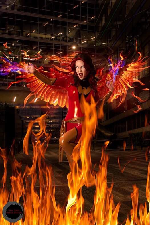 evilyn_13's tweet photo. Another pic from my Dark Phoenix series shot by Ken Nash in latex from @HyperShine #darkphoenix #cosplay #fire https://t.co/FDkkj7FfmW