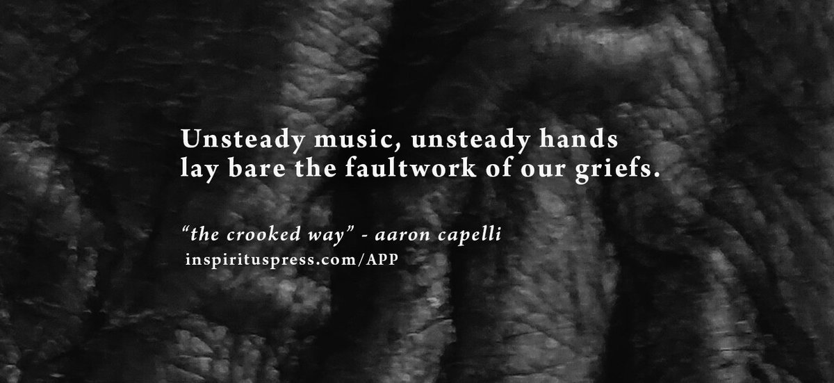 andata_express's tweet photo. "Unsteady music, unsteady hands / lay bare the faultwork of our griefs." A memorable line from https://t.co/35YVDnlAHj #canlit #poetry https://t.co/vW0HqvXUBc