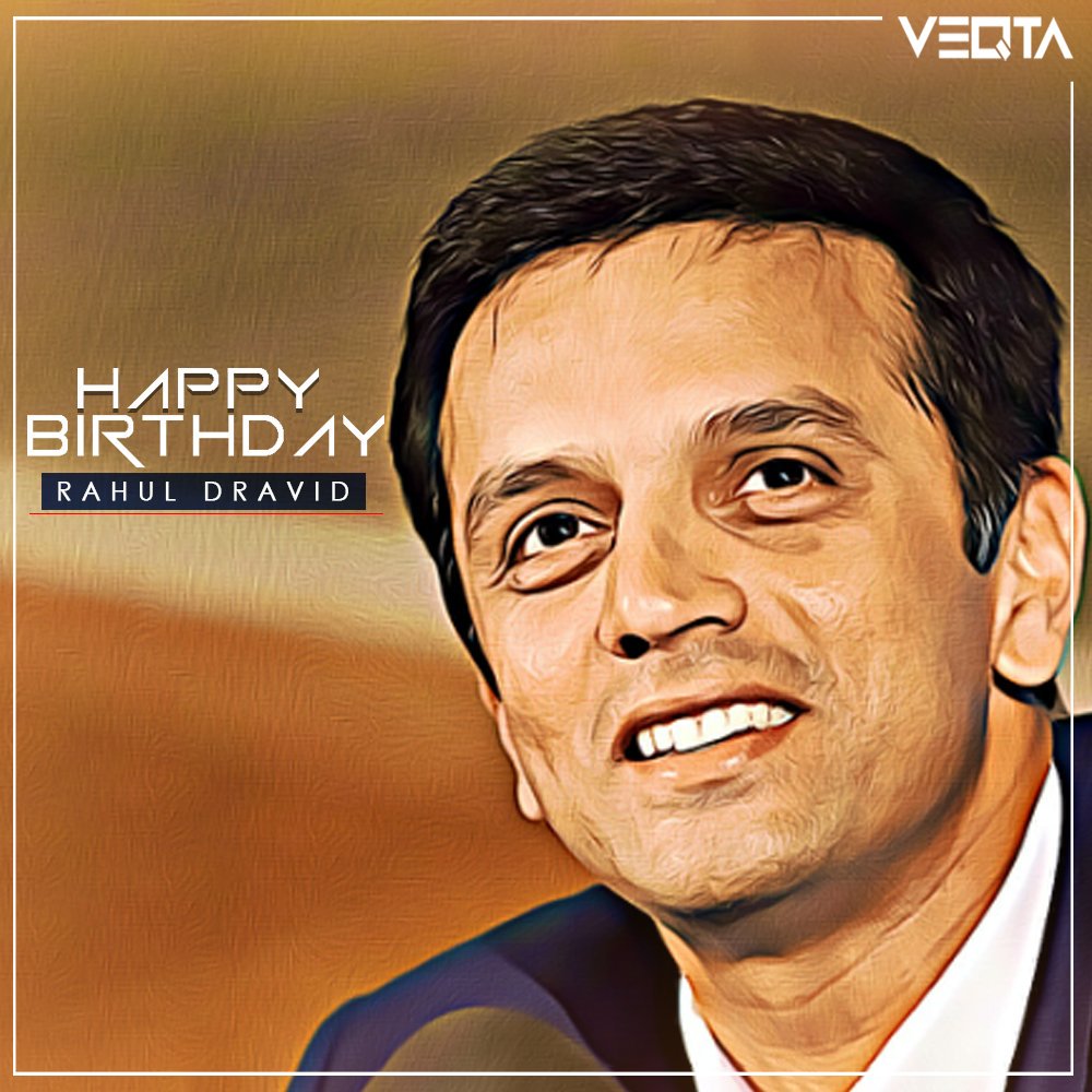 Happy Birthday legend - \The Wall\ Rahul Dravid! 