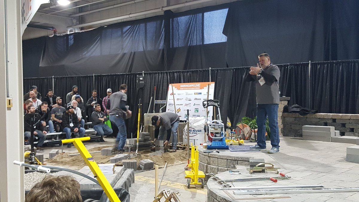 GrandRiverStone's tweet photo. Hanging out at #HardscapeLIVE @locongress ! https://t.co/EVhRHIOKVH