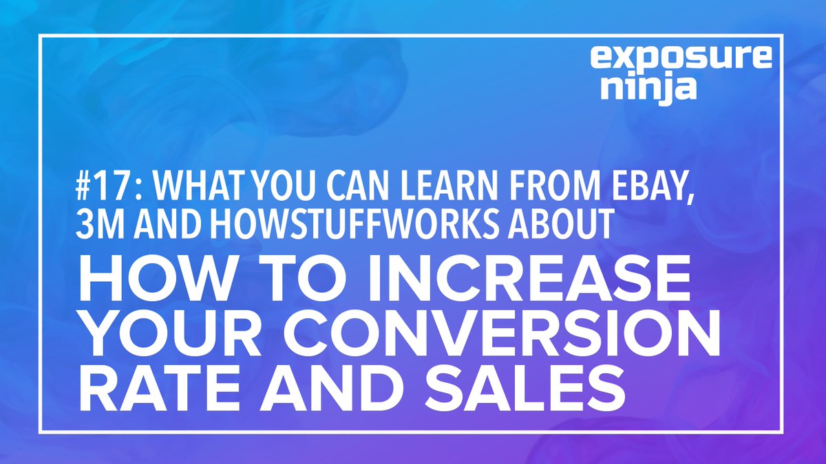 Ever wondered what the World's biggest brands do to increase their website Conversion Rate? #podcast #CRO #marketing
bit.ly/2idJ4WY