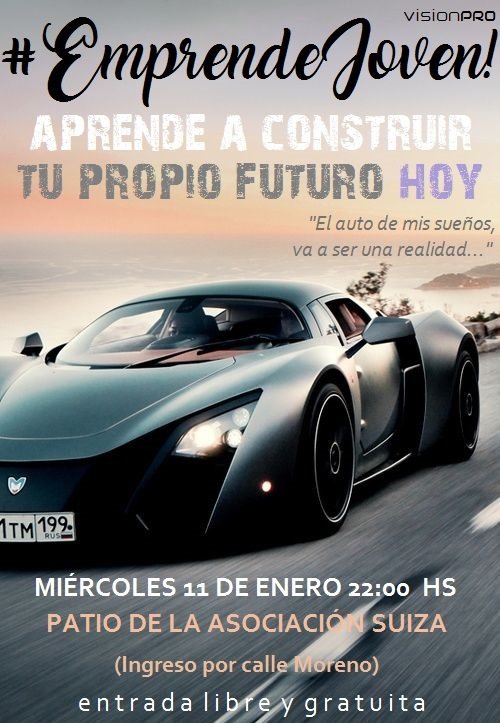 VisionProArg's tweet image. Imperdible el evento de esta noche en Esperanza! Inicia el ciclo #EmprendeJoven! con la presentación de grandes líderes en negocios sub 30!💎