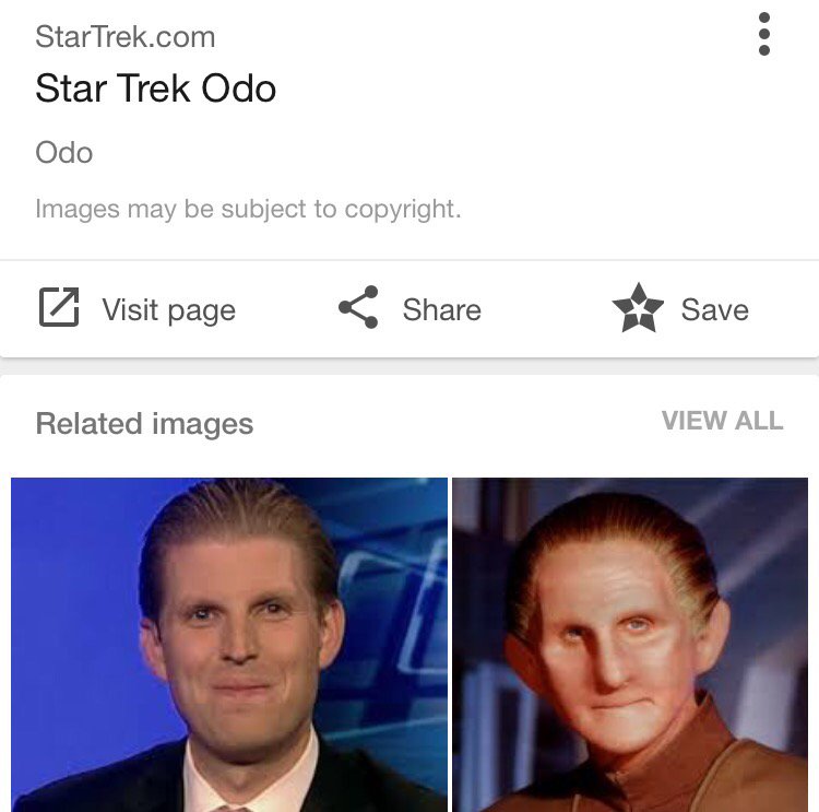 So this google image search just happened. #odo vs #trump