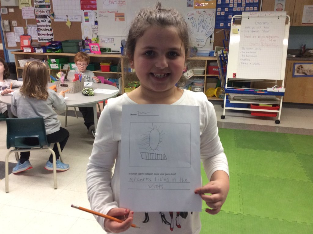 Hooray! Miss Tokaryk came back to teach us about germs and how to wash our hands properly.#greottawa