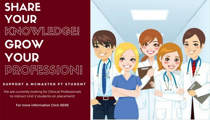 McMasterPhysioClinEd tweet media