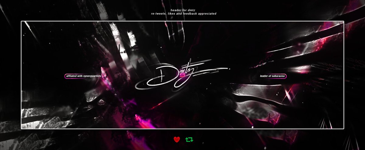roarfx_'s tweet image. Header for @SynergyDmtz 
Re-tweets Likes &amp;amp; Feedback Appreciated
HD Image - imgur.com/a/bLpBB