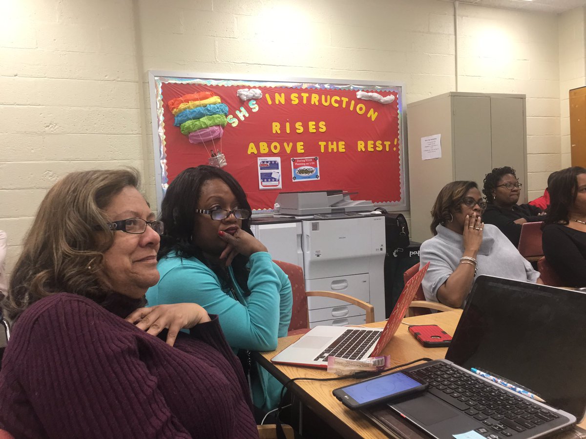 IAmNateNewman's tweet photo. Suitland HS is engaged with DataWise! Thank you Dr. Simms @KasandraLassit4 @LiteracyisMeek #Cluster4 #SteppingUpTheLadder https://t.co/NZRJGWUu9O