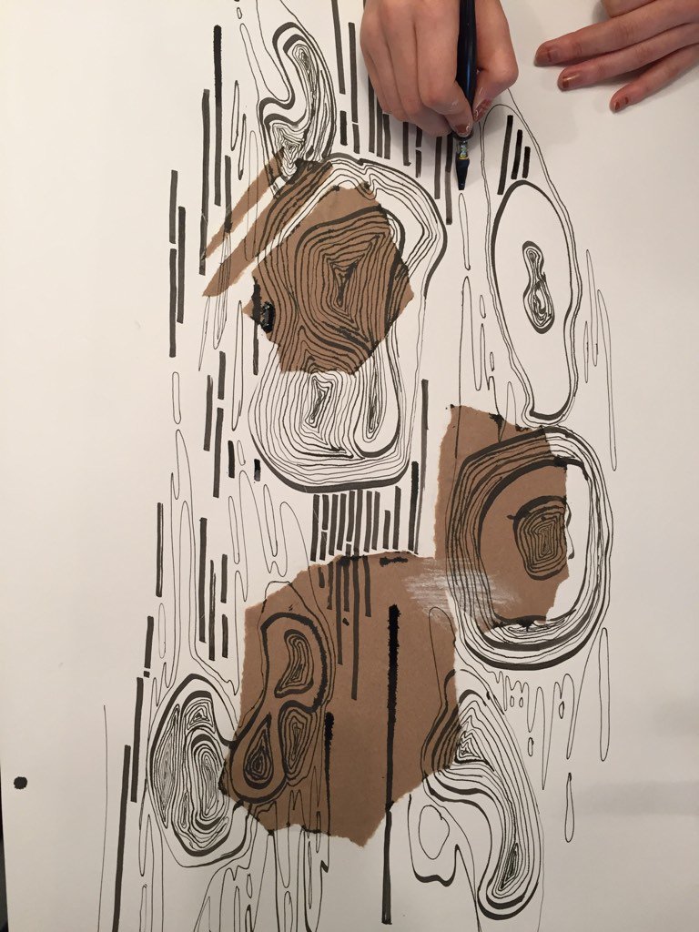 MeridithRidl's tweet image. Abstraction doesn't = random! #marksandmovement #HCWinterim17