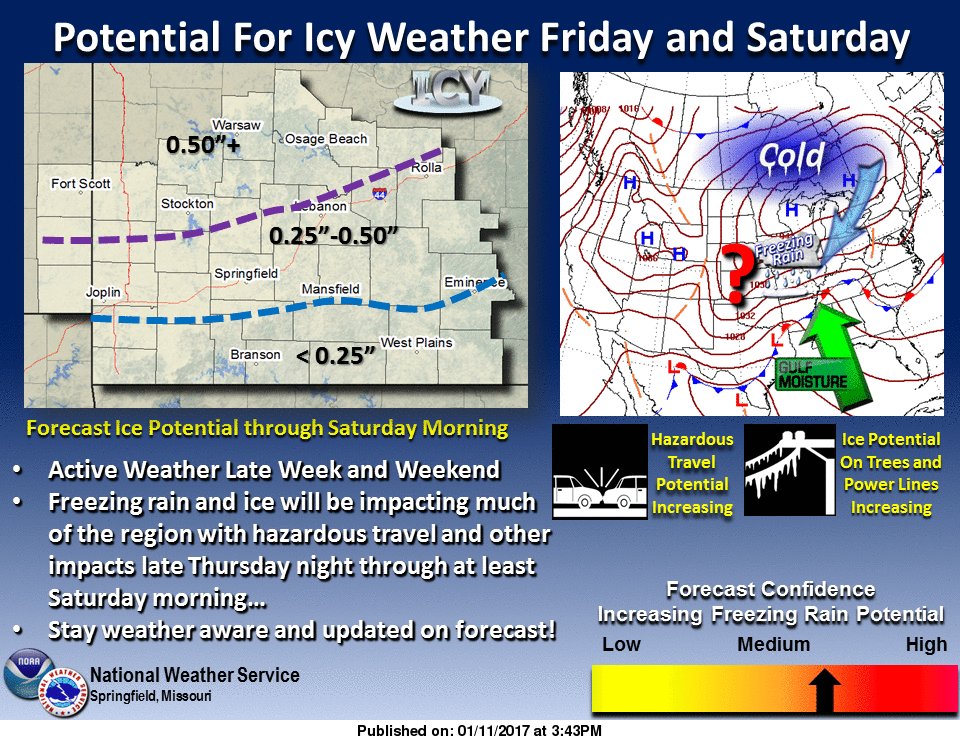 NWS Springfield on Twitter "Freezing Rain expected for much of the