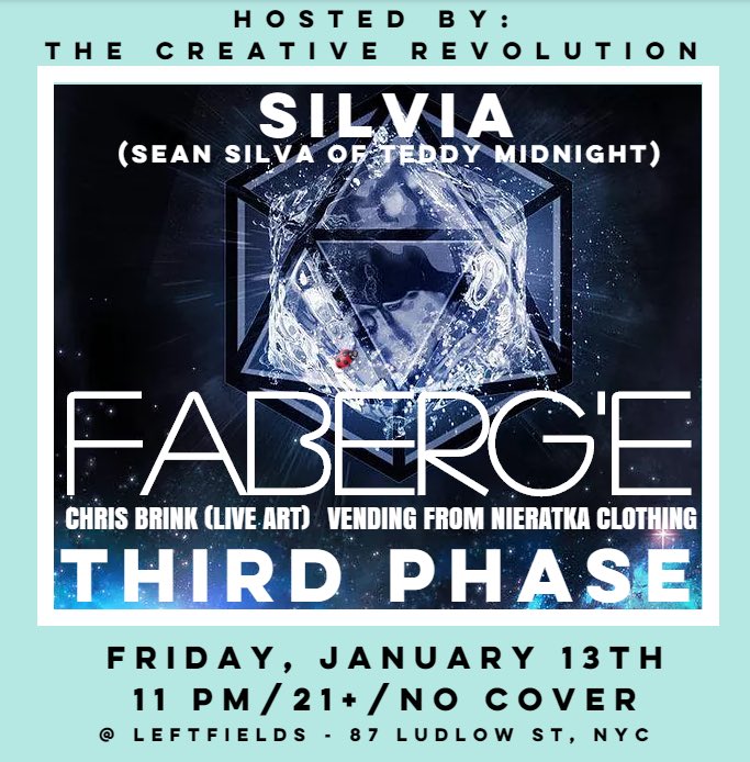 We're thrilled to have this crew back in the basement on Friday! 
NO Cover! 
21+W/ID 
87 Ludlow