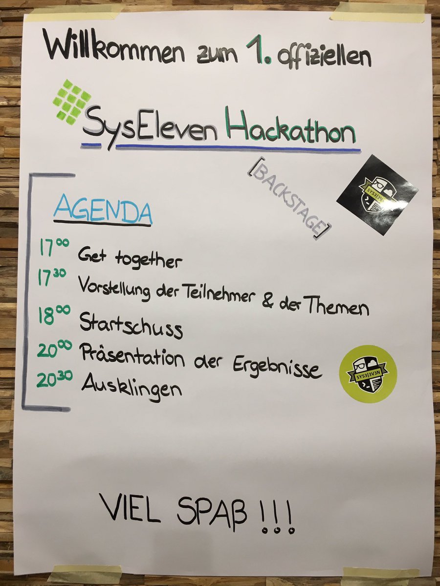 Der 1. offizielle @SysEleven Hackathon hat begonnen! Wir freuen uns auf einen regen Ideenaustausch und neue Impulse!