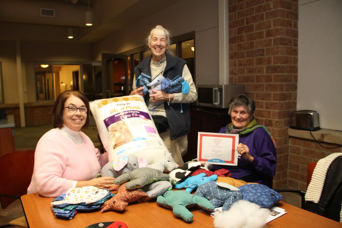 dwarwickGRHD's tweet photo. Stuffed animals for patients #wemakeforgood Project @GrandRverHealth. Thanks to a grant for stuffing from #fairfieldworld https://t.co/bq8kopPCfc