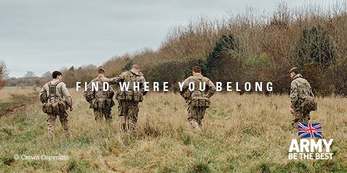 armyjobs's tweet photo. Be the best you can be. Follow the link to discover how we’ll help you achieve great things. https://t.co/AdPe3hq5cC  #FindWhereYouBelong https://t.co/pUbWpBmGeX