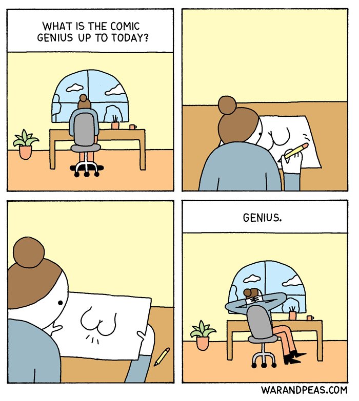 warandpeass's tweet photo. A typical day
#comic #genius https://t.co/r2nRhCtPzi