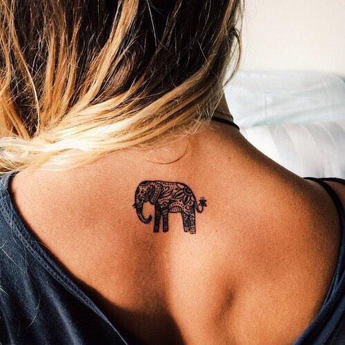 ShopatAphrodite's tweet photo. this tattoo is toooo cute😍😩🐘 https://t.co/8wiWjQVgf9