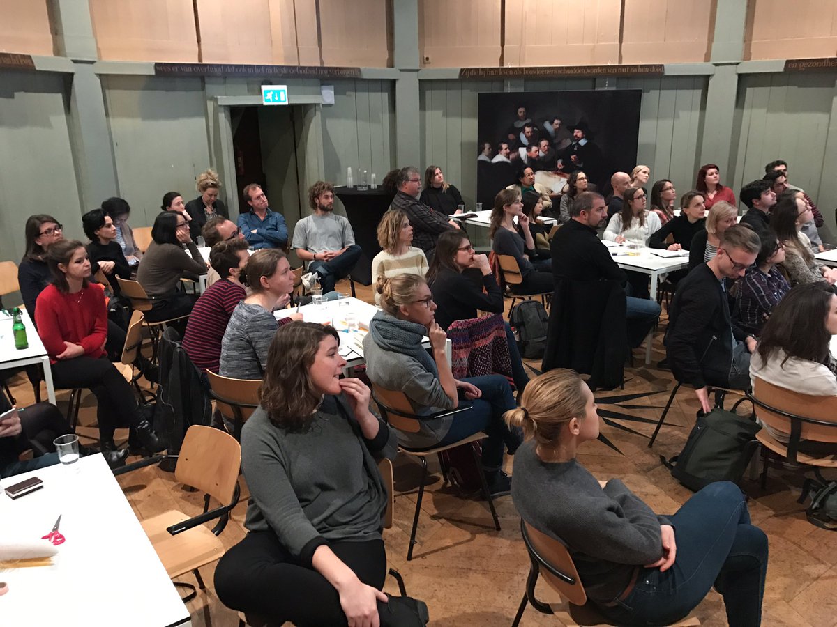 DT_AMS's tweet photo. A full house at @waag for an evening of #designthinking in #amsterdam https://t.co/Y78PoirUAC