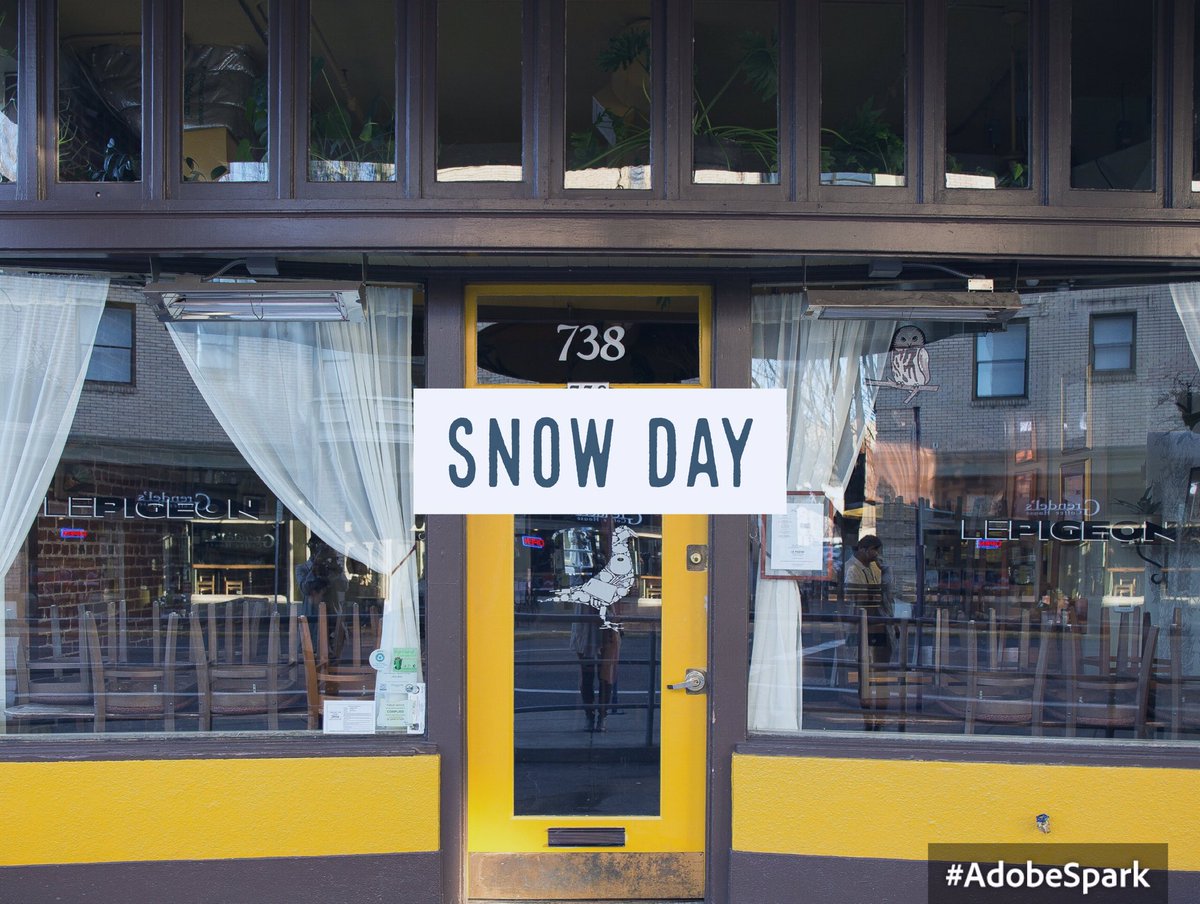We're taking a snow day Portland. ❄️Le Pigeon will be closed for service today ❄️ We apologize for any inconvenience.