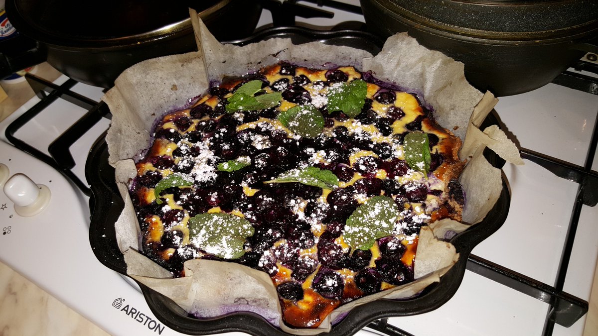 Blueberry cheesecake.