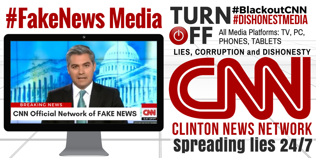 soniafarace's tweet photo. It's official, #CNN you are #FakeNews!
Bye, bye! #BanCNN

#TrumpPressConf
#TrumpPressConference
Permanent #BlackOutCNN https://t.co/eM1OAjYkLj
