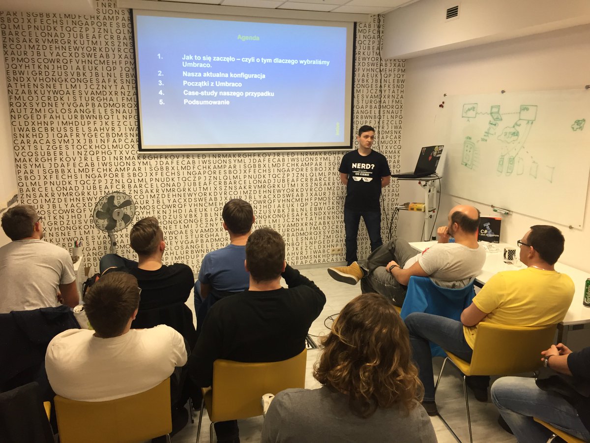 Explorer_HQ's tweet photo. We've just started Poland #Umbraco Meetup #8 in our office in Warsaw. Event organized with support of @HacklagHQ https://t.co/FEN8ngEEU4