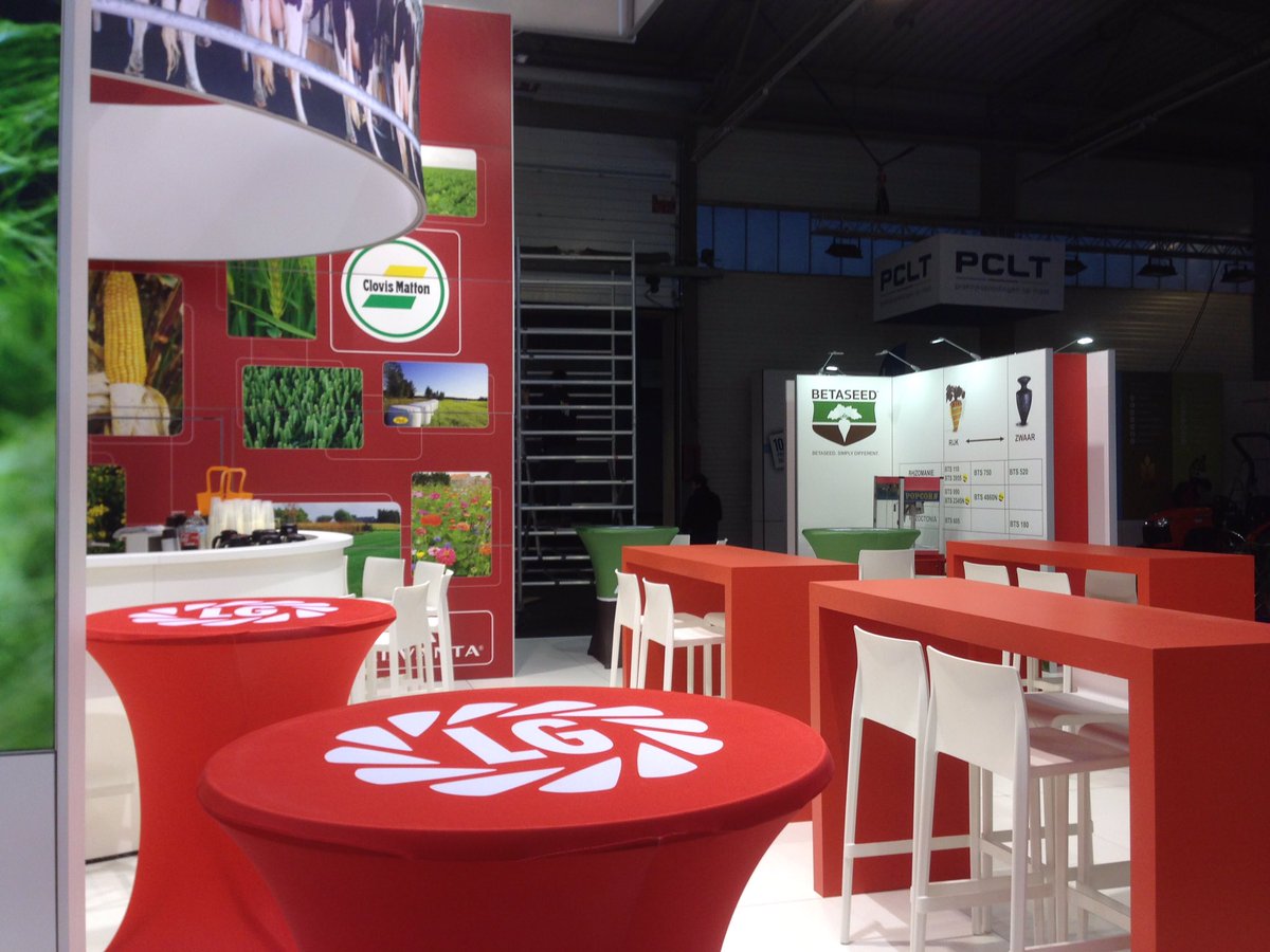 LGSeedsBelgium's tweet photo. Onze #agriflanders stand staat klaar i Hal 4, vanaf morgen bent u hartelijk welkom! #betaseed #clovismatton #limagrain https://t.co/emz2NNJwYR