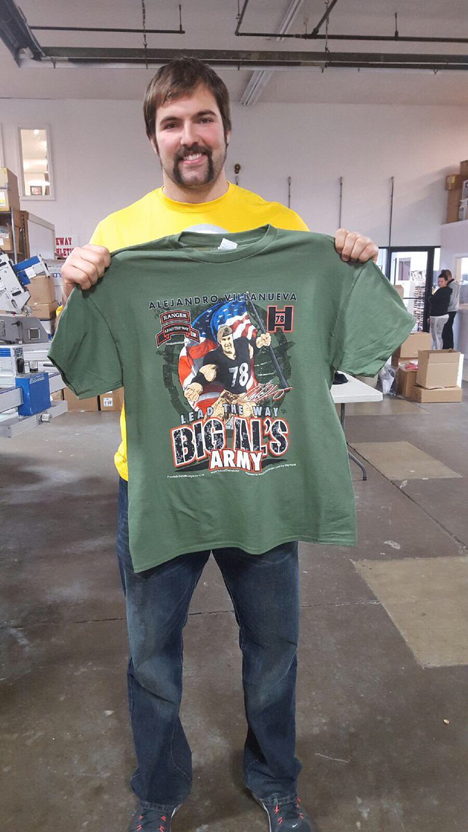 LegaciesAlive's tweet photo. Get your @steelers #AliVillanueva #BigALsArmy t-shirt today! Proceeds benefit #LegaciesAlive & @LeadTheWayFund 🇺🇸 https://t.co/r8BgPnYWLg https://t.co/gPDd4Oihhk