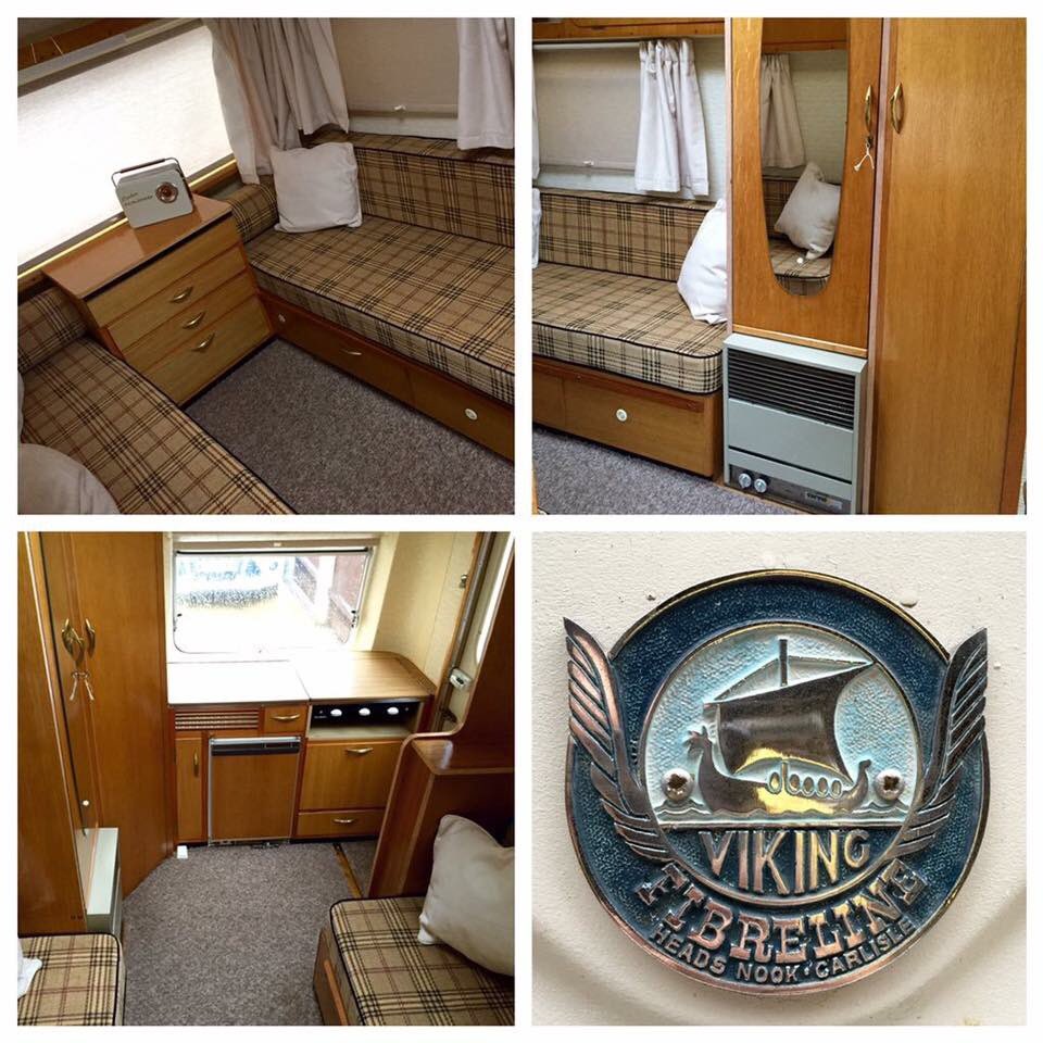 beanmachineuk's tweet image. Some of the caravan in its original state. Unfortunately the lot was to come out. #coffee #vintagecaravan #vikingfibreline