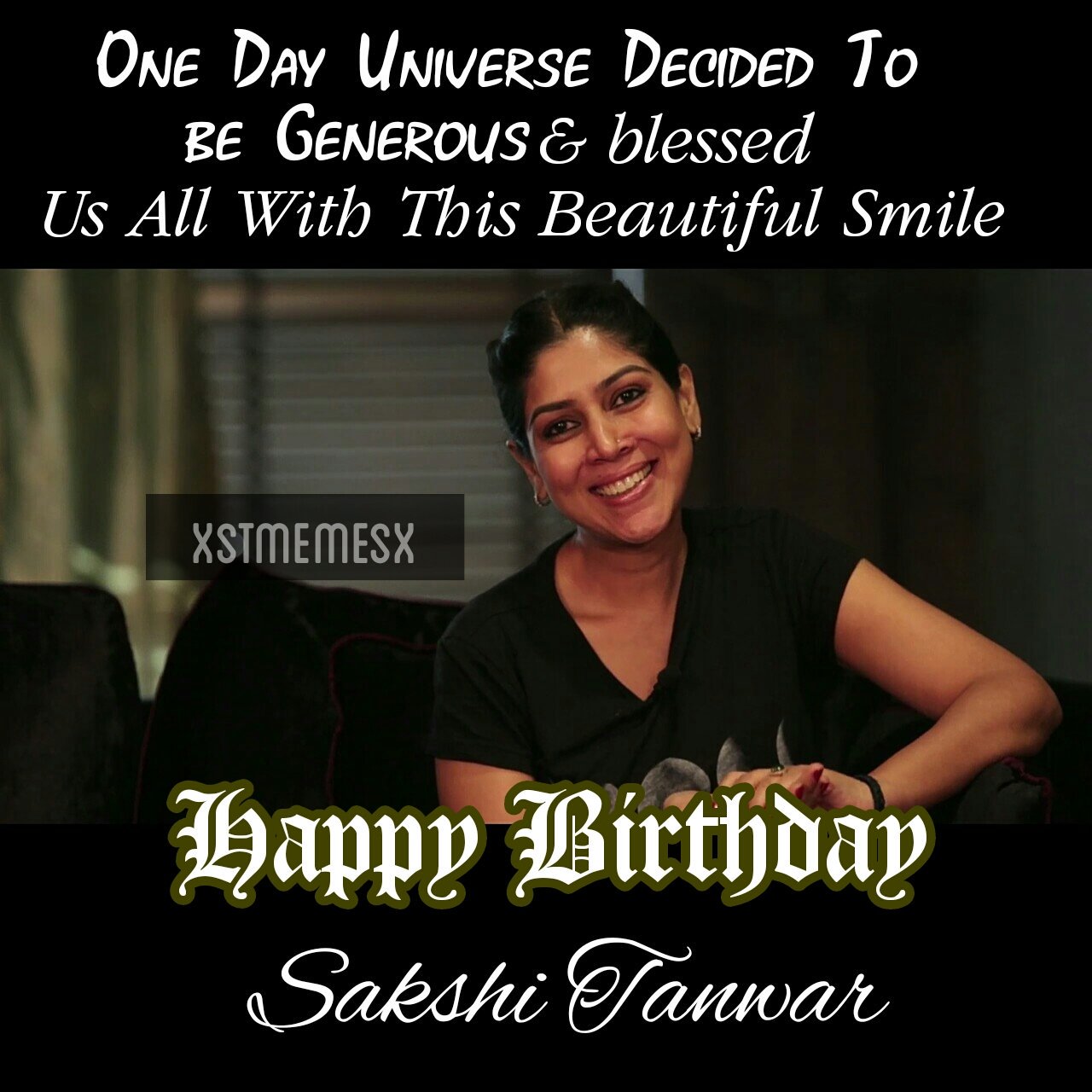 Happy Birthday Sakshi Tanwar
& Her precious smile 