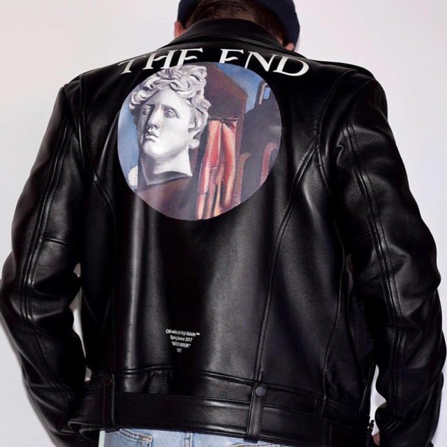 StreetFashion01's tweet photo. OFF WHITE Leather Jacket🎌 https://t.co/ob2hAYWSEI