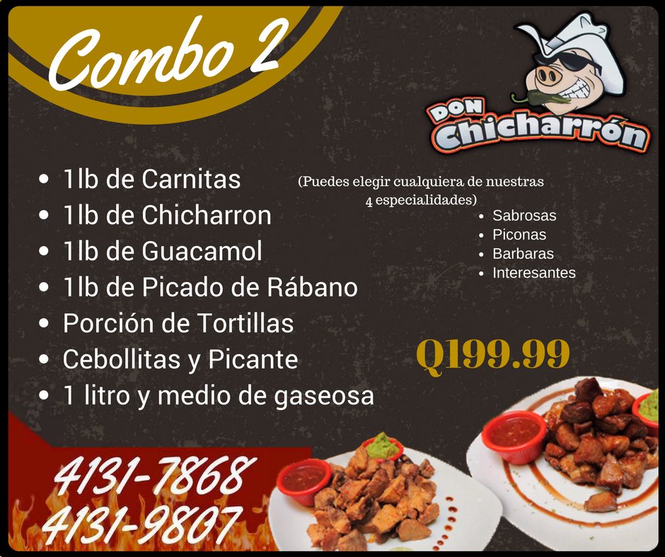 DChicharron's tweet photo. Se te antojaron unas Carnitas? Que estas esperando? Haz tu pedido ya! #carnitas #chicharron              
#DonChicharron
4131-7868
4131-9807 https://t.co/qmLQsy5cLF