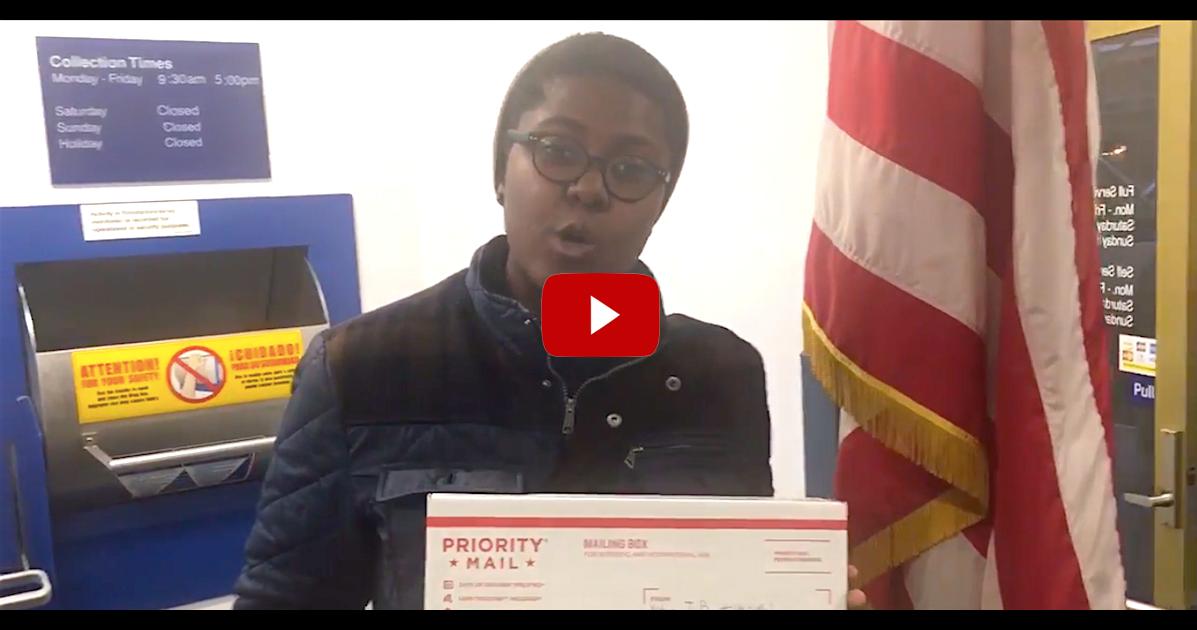 AnnaghAnderson's tweet photo. Spread the word! Victoria is delivering your #YouthvGov petition signatures today. Time for @POTUS to take action - https://t.co/fQuRKbObk1 https://t.co/OFqNrT4v6L