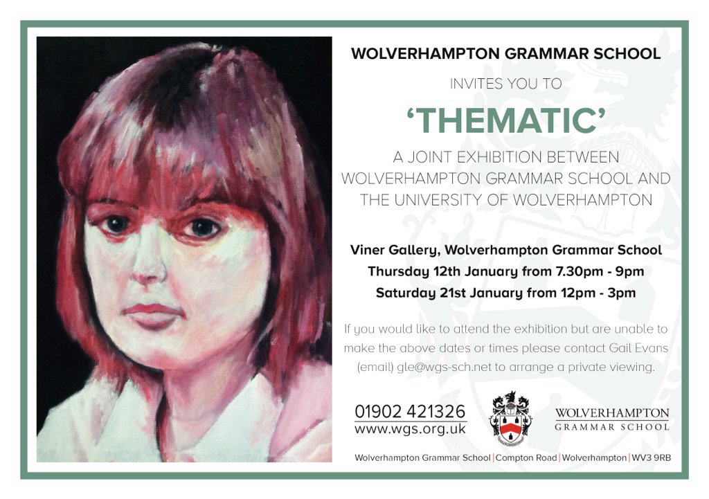 WGSArt's tweet photo. Don't miss tomorrow's exhibition at the Viner Gallery... a little snow won't stop us! https://t.co/jdIHPz6du5