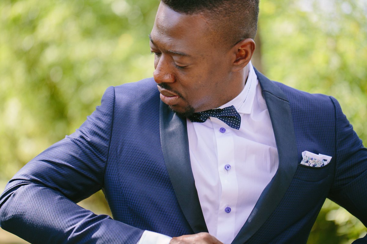 TrendTailors's tweet photo. Who says only the bride can wear something blue on their big day? Suit made entirely in-house https://t.co/TmMH4wvczj