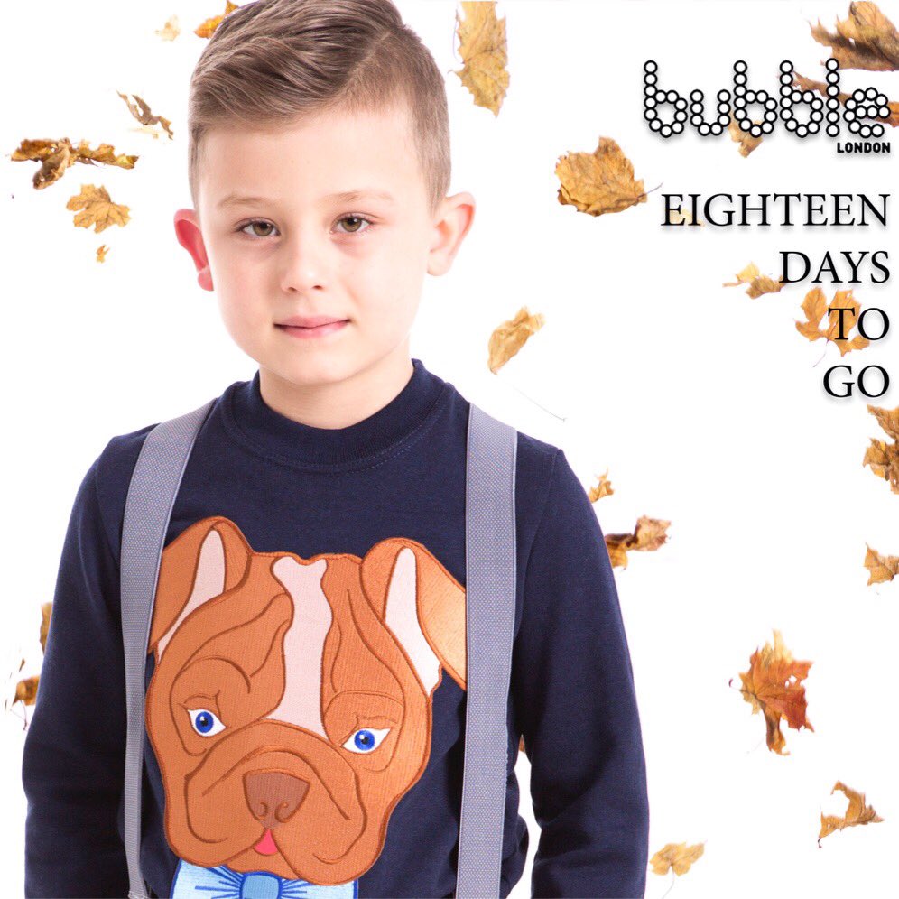 18 Days To Go! #Star51 will be exclusively showcasing the #AW17 collections at #BubbleLondon 2017 #star51clothing #designer #kidsfashion